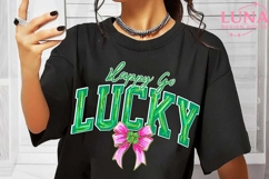 Happy Go Lucky Png, St Patricks Day Png, Lucky Png, Shamrock Product Image 1