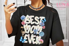 Best Mom Ever Png, Funny Mom Png, Cute Mama Png Product Image 1
