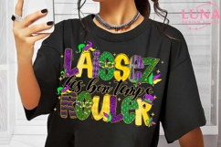 Glitter Laissez Les Bon Temps Rouler png, Coquette Mardi Png Product Image 1