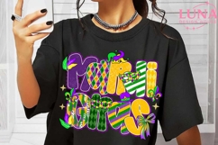 Brushstroke Mardi Gras PNG, Fleur De Lis Coquette PNG Product Image 6