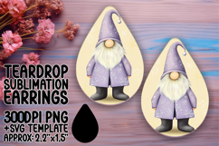 Bright Teardrop Earrings Design for Creative Use , Gnome Product Image 1