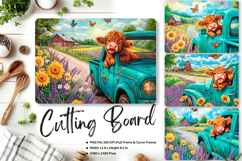 Highland Cow Cutting Board Kitchen Chopping Board Design_143 Product Image 1