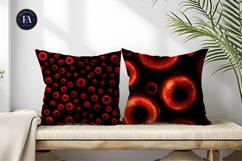 Seamless Spooky Eyeballs Pattern Horror Digital Paper Product Image 2