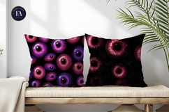 Tileable Spooky Eyeballs Pattern Horror Digital Paper Product Image 2