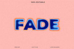 Faded Text Effect PSD Template Product Image 1