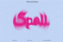 Swirl Text Effect PSD Photoshop Template Product Image 1