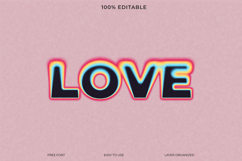 Holographic Neon Text Effect PSD Template Product Image 1