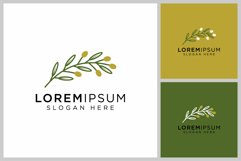 vector design of olives and leaves Product Image 1