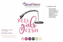 Fishing SVG - Reel Girls Fish SVG Product Image 2