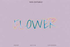 Flower Text Effect PSD Photoshop Template Product Image 1