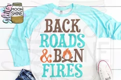 Back Roads & Bonfires SVG DXF PNG EPS Cutting Files Product Image 2