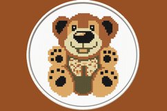 Plush Bear - PDF Cross Stitch Pattern Product Image 1