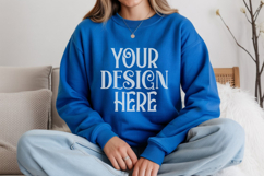 Royal Gildan 18000 Sweatshirt Model Mockups Product Image 1