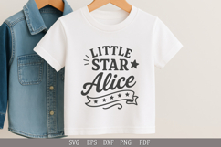 Little Star Alice - SVG Personalized Name Design for Gifts Product Image 1
