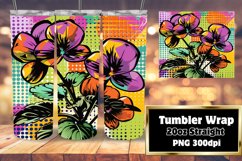 Vivid Pop Art Sublimation 20oz Tumbler Wraps Product Image 1