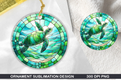 Animals Stained Glass Ornament Bundle, 30 High-Quality PNG Product Image 16