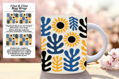 Charming 15oz Mug Wrap Png Design , Flowers Product Image 1