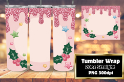 VIBRANT Sublimation Tumbler Design , Christmas Product Image 1