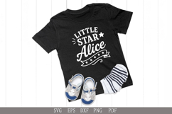 Little Star Alice - SVG Personalized Name Design for Gifts Product Image 3