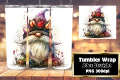 Captivating Watercolor Gnome 20oz Tumbler Art Product Image 1