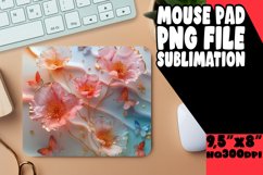 3D Marble and Flower Mouse Pad Pattern Product Image 1