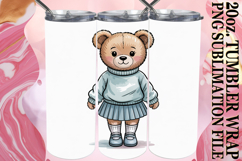 RADIANT GIFT 20oz TUMBLER WRAP, Teddy Bear Product Image 1