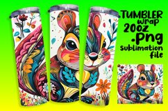 Chic Squirrel Watercolor Design: Joyful Tumbler 20oz Product Image 1
