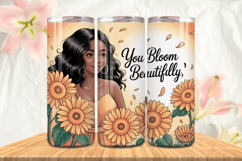Black Girl Magic Black Woman Positive mind 20oz Tumbler wrap Product Image 1
