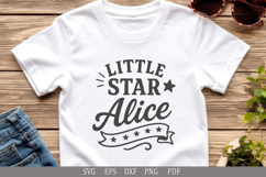 Little Star Alice - SVG Personalized Name Design for Gifts Product Image 5
