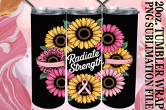 Sweet Sublimation 20oz tumbler wrap, Breast Cancer Product Image 1