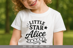 Little Star Alice - SVG Personalized Name Design for Gifts Product Image 2