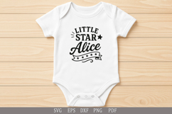 Little Star Alice - SVG Personalized Name Design for Gifts Product Image 6
