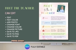 Meet the Teacher - B03 - Canva Template Product Image 1