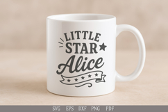 Little Star Alice - SVG Personalized Name Design for Gifts Product Image 7