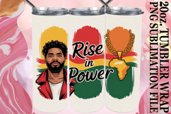 Bright journeys 20oz tumbler wrap, Juneteenth Product Image 1
