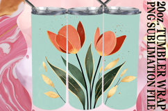 Bright mornings 20oz tumbler wrap, Rainbow Product Image 1