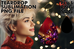 Cheerful Teardrop EARRINGS PNG, Leopard Prints Product Image 1