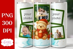 Christmas Photo tumbler wrap sublimation, Custom tumbler PNG Product Image 13