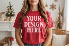 Bella Canvas 3001 Christmas Shirt Mockup, Trandy mockups Product Image 1
