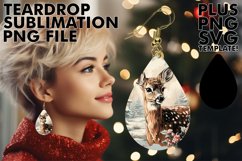 Joyful Teardrop Earrings Designs, Christmas Product Image 1