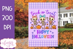 Happy Halloween Garden Flag Sublimation PNG, Trick or treat Product Image 1