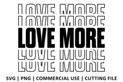 Love More SVG | Stacked SVG Product Image 2