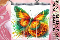 SWEET MOMENTS 20oz TUMBLER WRAP, Butterfly Product Image 1