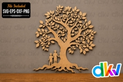 Father's Day Tree SVG Laser Cut File Product Image 1