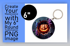 Playful Circle PNG for Sublimation , 3D Pumpkin Product Image 1