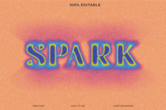 Blurry Text Effect PSD Free Template Product Image 1