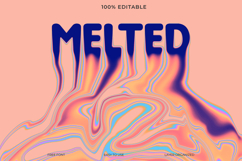 Melted Fluid Text Effect PSD Template Product Image 1