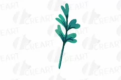 Faded orange and blush flowers and green leaves watercolor Product Image 25