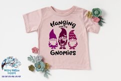 Hanging With My Gnomies SVG |Funny Gnome Shirt SVG Cut File Product Image 2