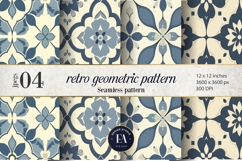 Retro Geometric Pattern | Vintage Geometric Texture Product Image 2